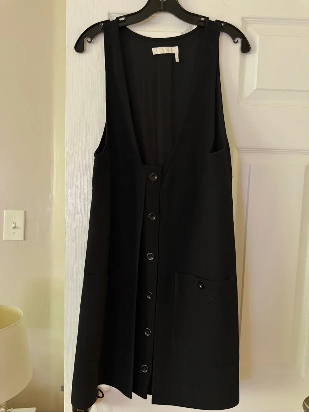 Chloé Black Wool Button Front Pinafore Runway Collection Jumper - Picture 5 of 11